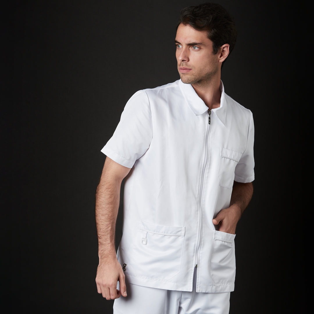 casaca para hombre en color blanco