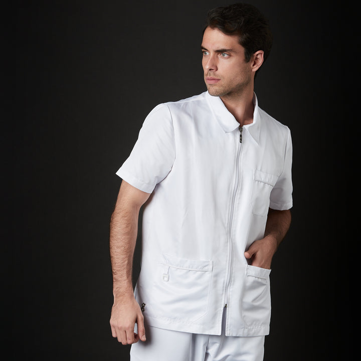 casaca para hombre en color blanco