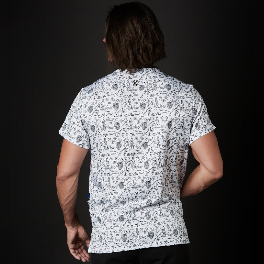 casaca para hombre en color blanco