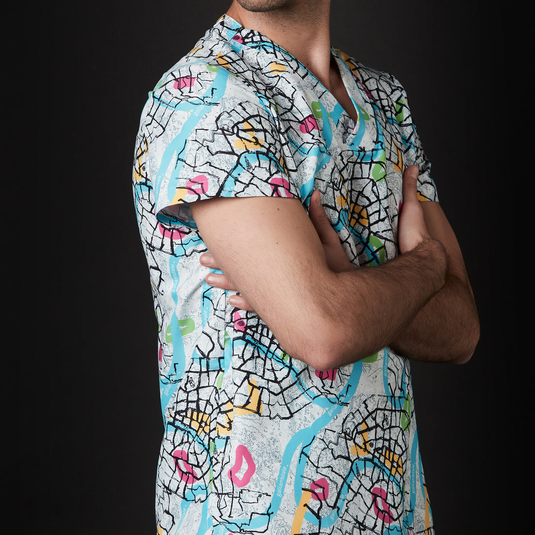 casaca para hombre en color blanco