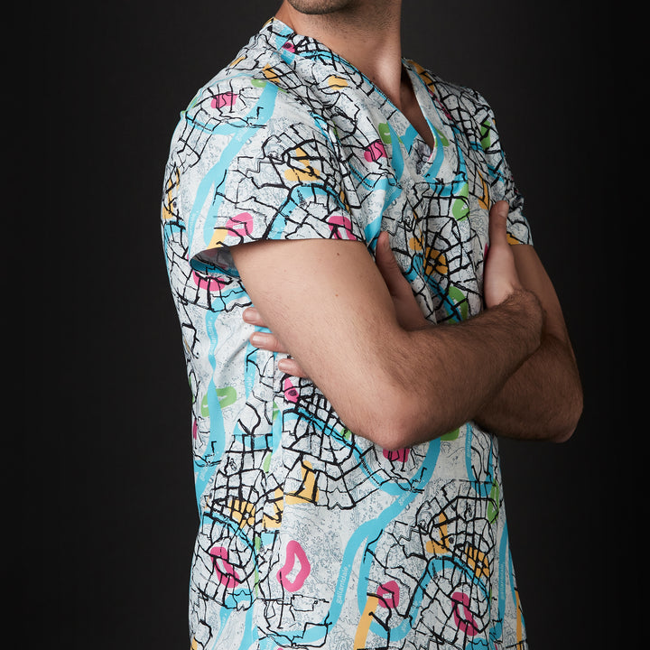 casaca para hombre en color blanco