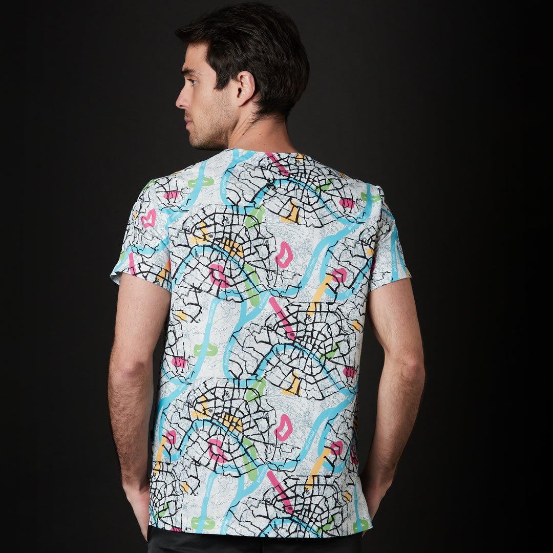 casaca para hombre en color blanco