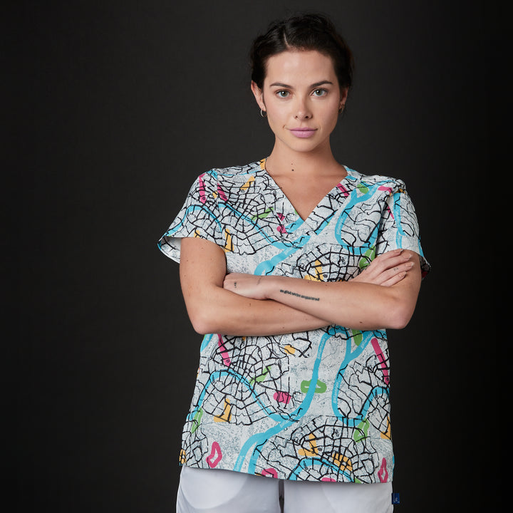 casaca para mujer en color blanco