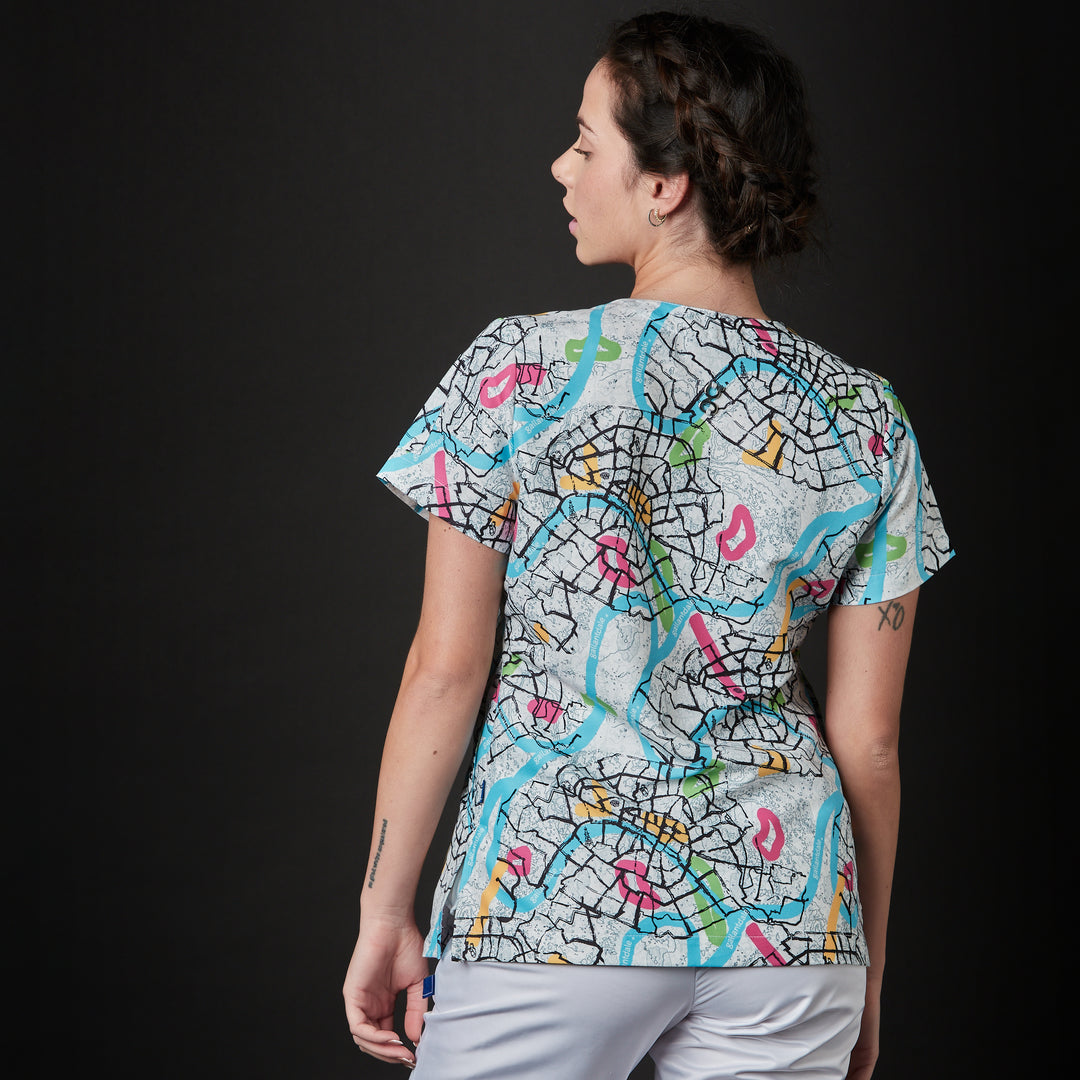 casaca para mujer en color blanco