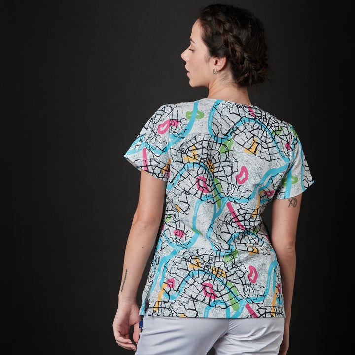 casaca para mujer en color blanco