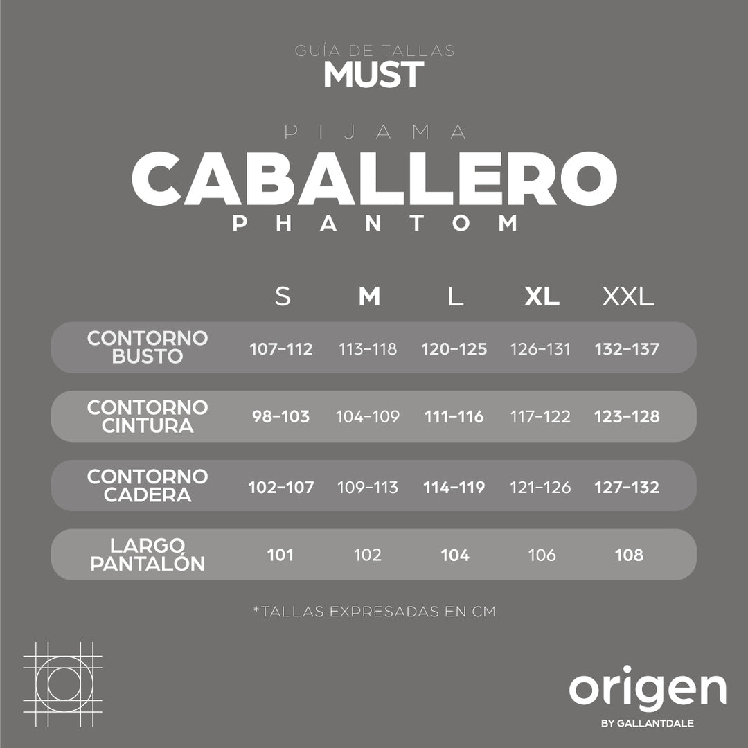 Pijama Sanitario Phantom Hombre Strech Premium