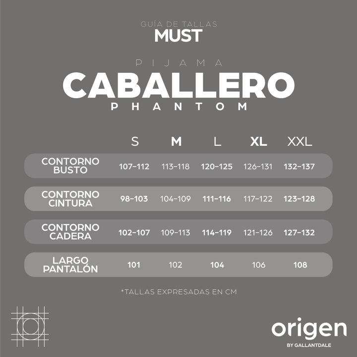 Pijama Sanitario Phantom Hombre Strech Premium