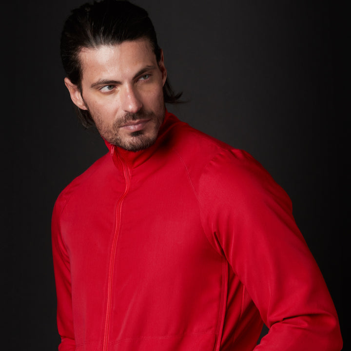 chaqueta para hombre en color rojo