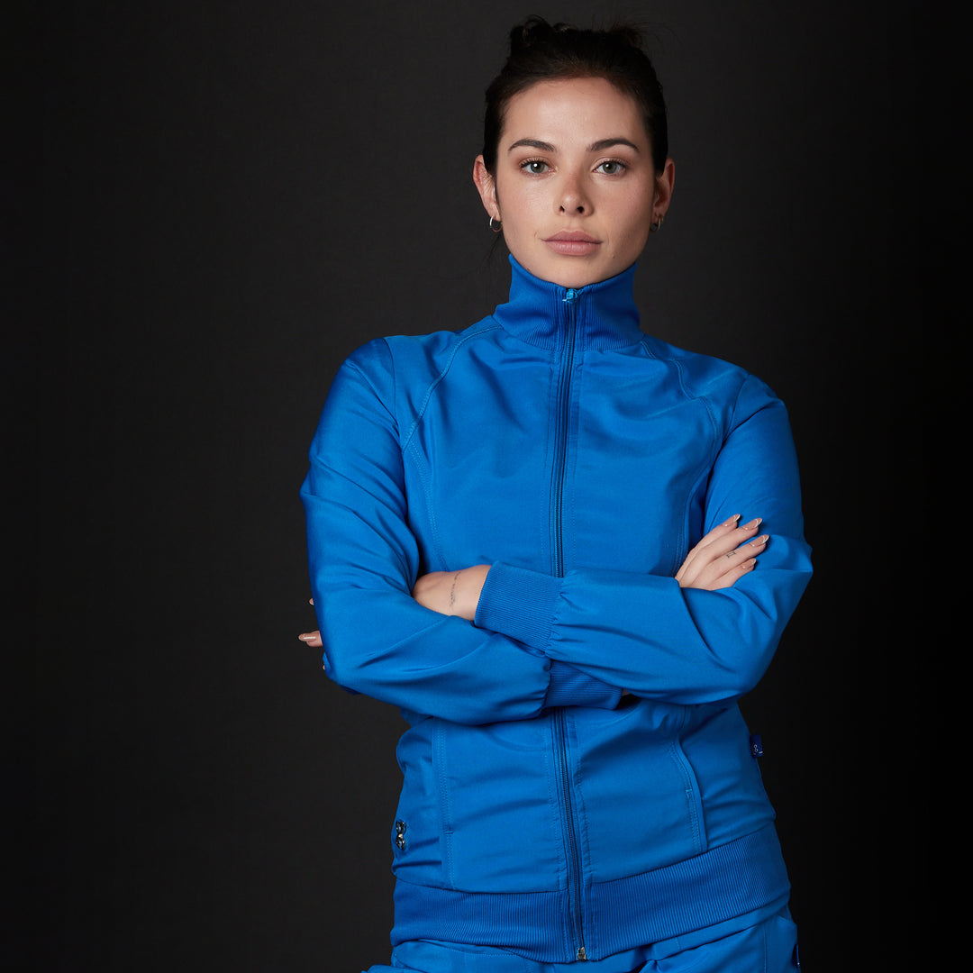 chaqueta para mujer en color azul