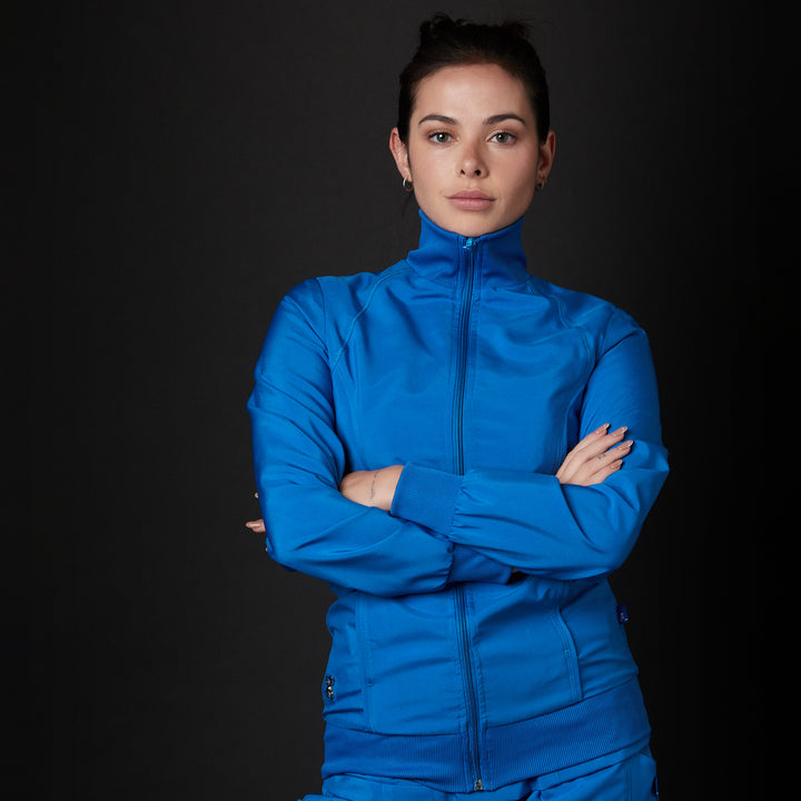 chaqueta para mujer en color azul
