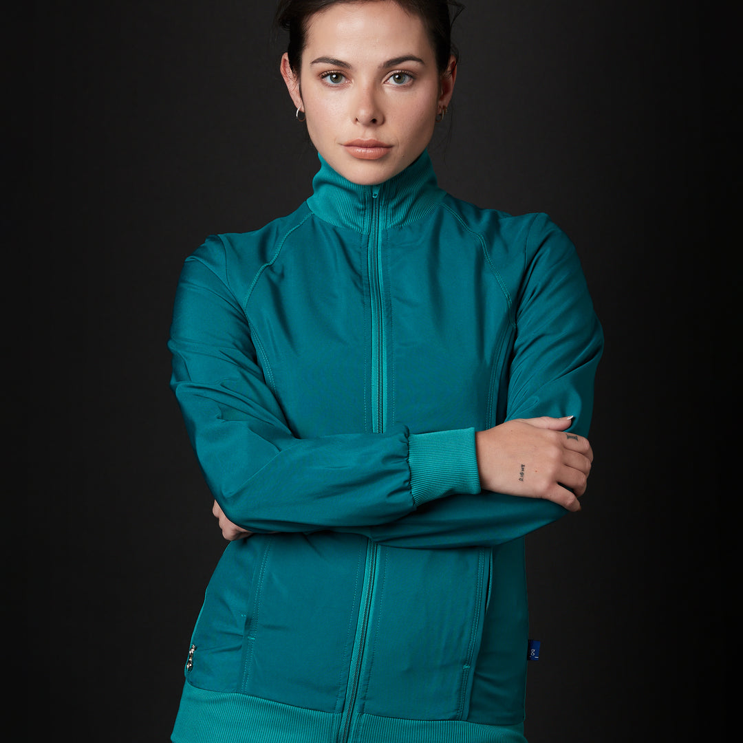 chaqueta para mujer en color verde
