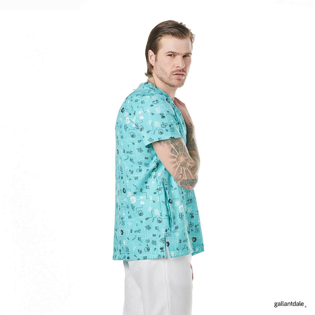 casaca para hombre en color azul