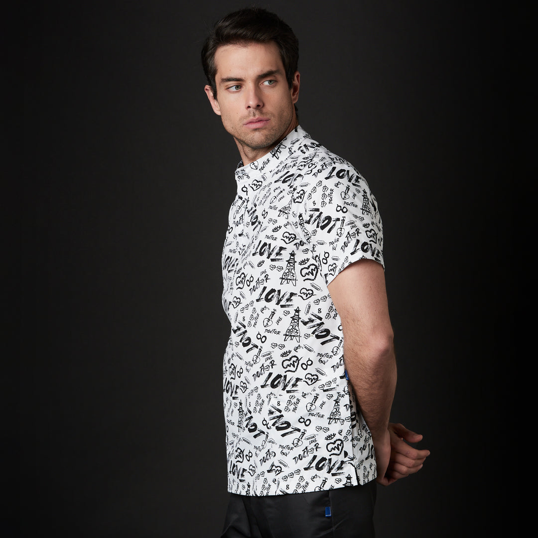 casaca para hombre en color blanco
