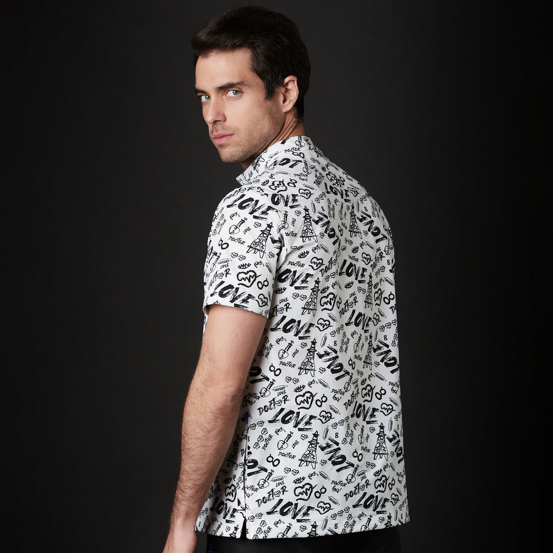 casaca para hombre en color blanco