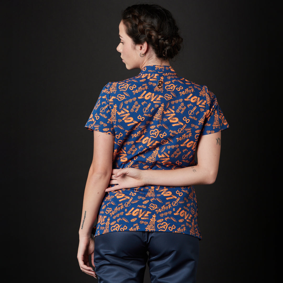 casaca para mujer en color marino