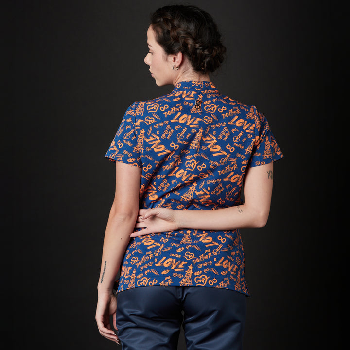 casaca para mujer en color marino