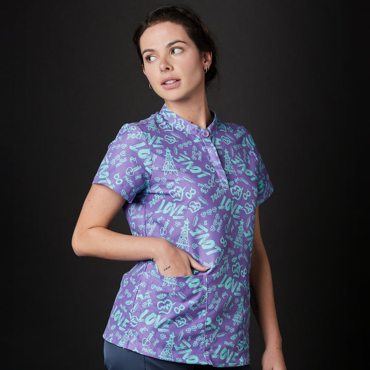 casaca para mujer en color morado