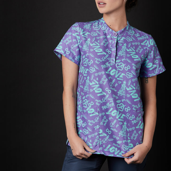 casaca para mujer en color morado