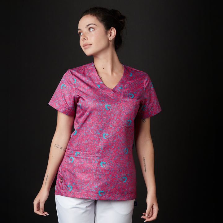 casaca para mujer en color rosa