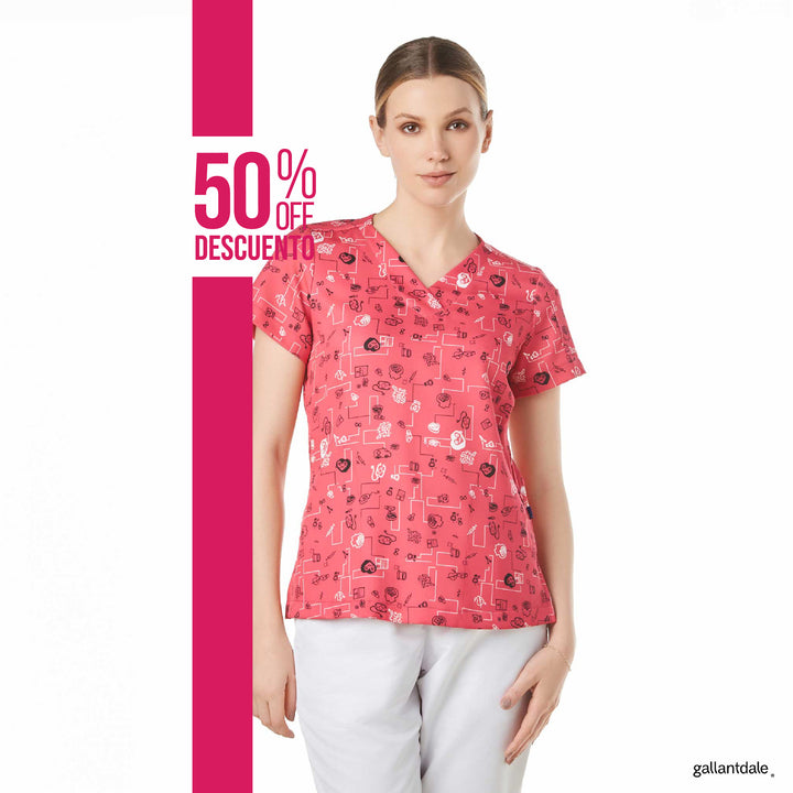 Crasset Women Scrub Top Scotland Connection