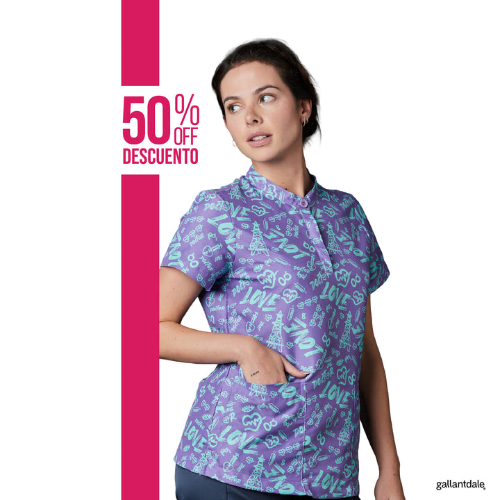 Dubuffet Women Scrub Top Strech Premium Novu