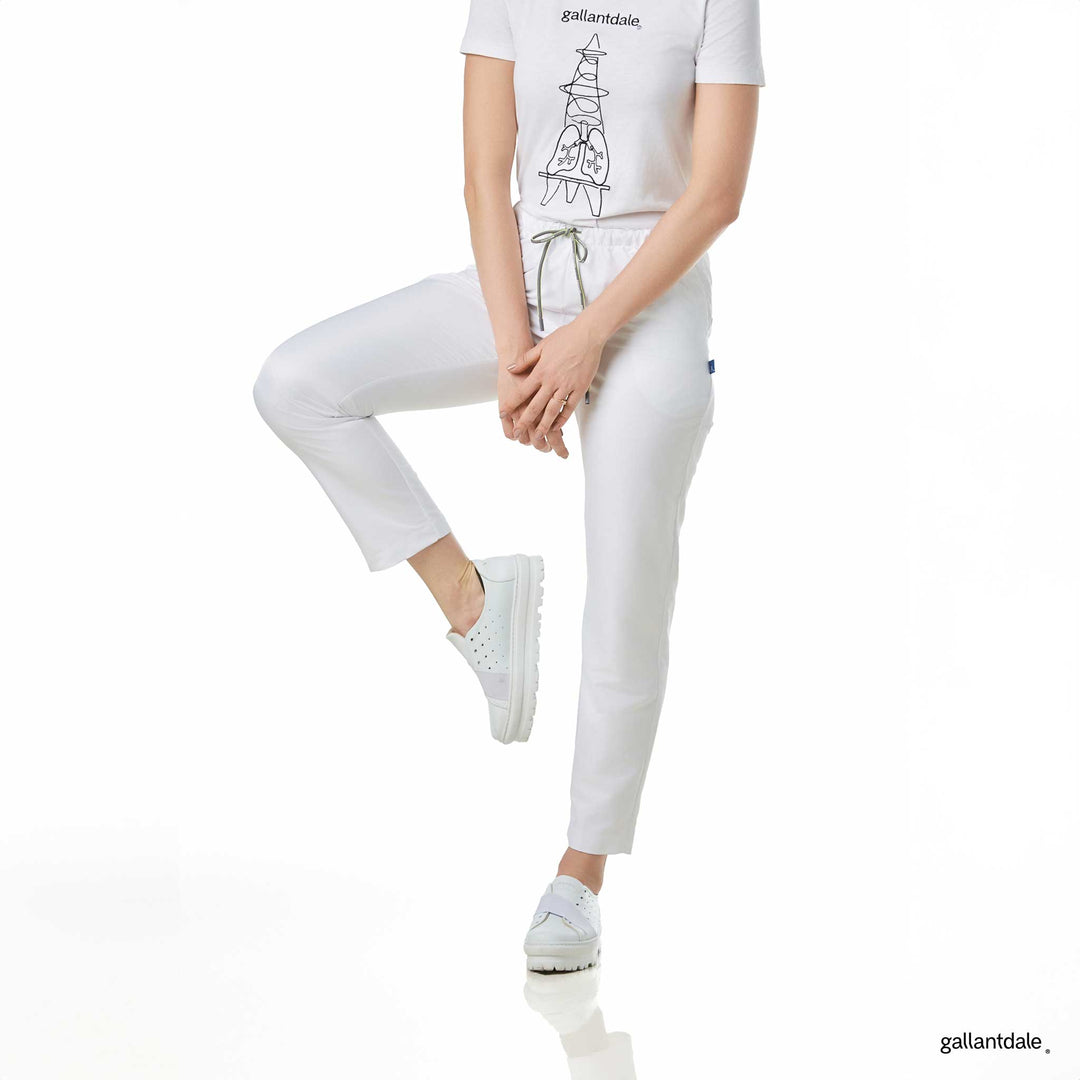 pantalón para mujer en color blanco