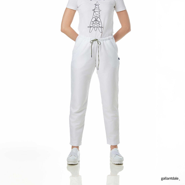 pantalón para mujer en color blanco