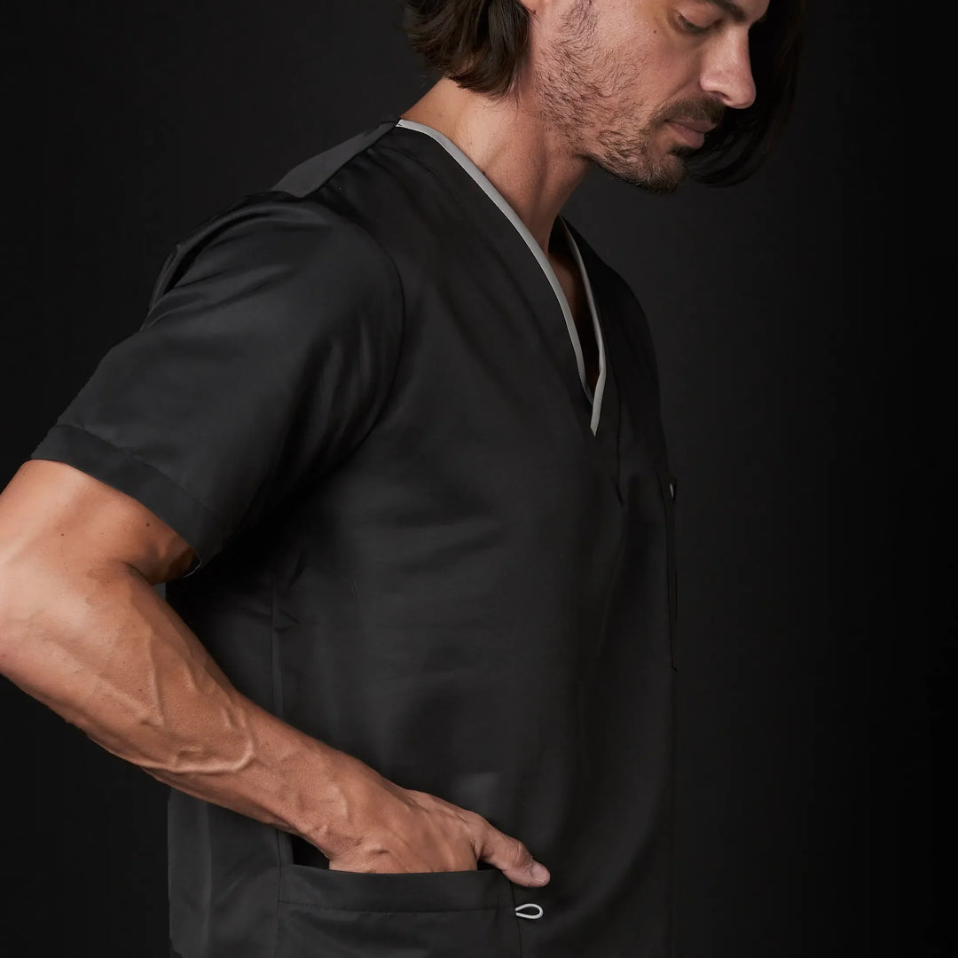 pijama dr house caballero win antibacsafe para hombre en color negro