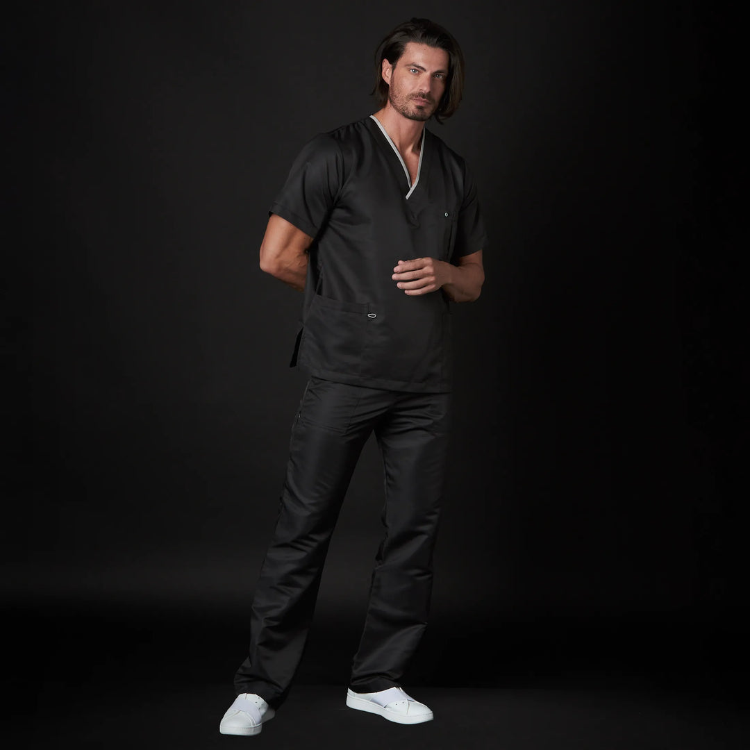 pijama dr house caballero win antibacsafe para hombre en color negro