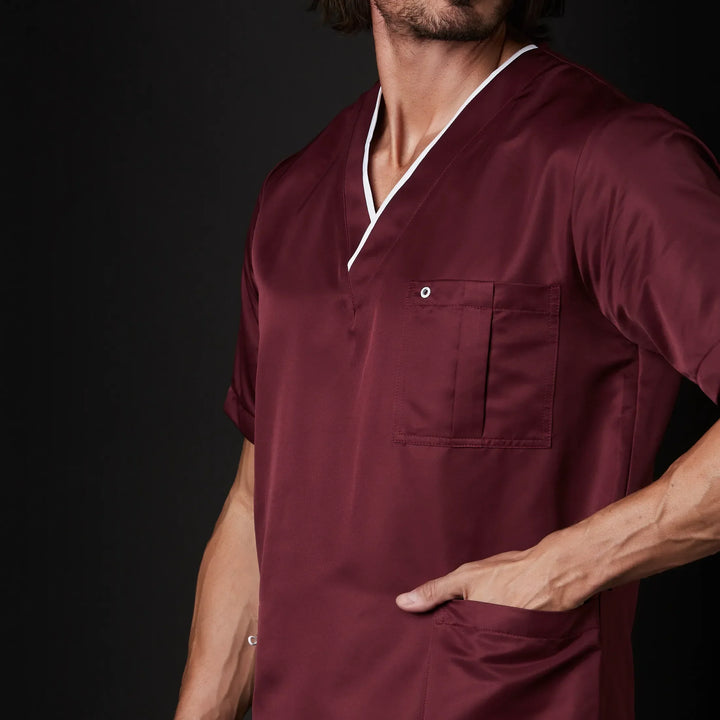 pijama dr house caballero win antibacsafe para hombre en color rojo