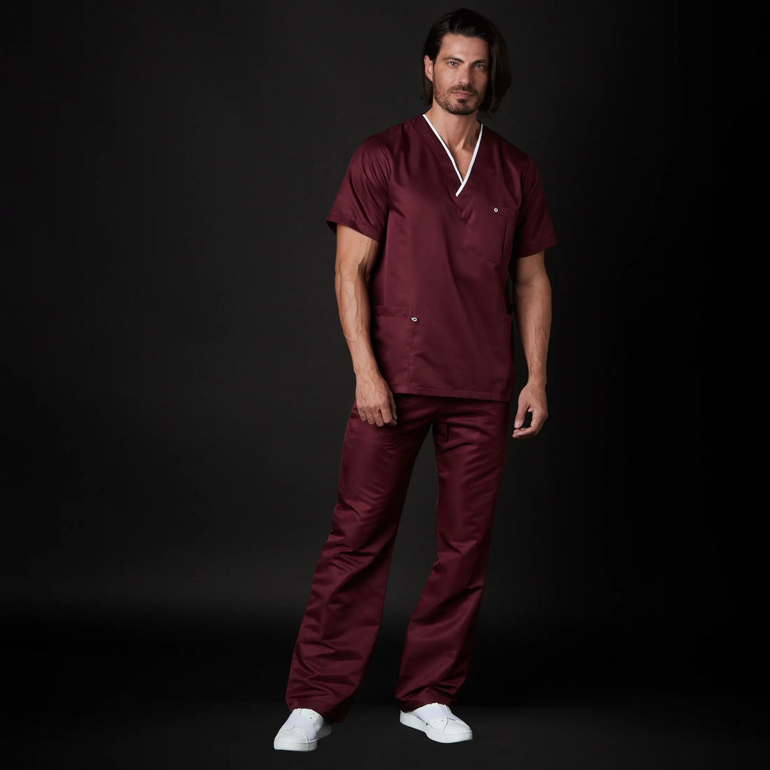 pijama dr house caballero win antibacsafe para hombre en color rojo