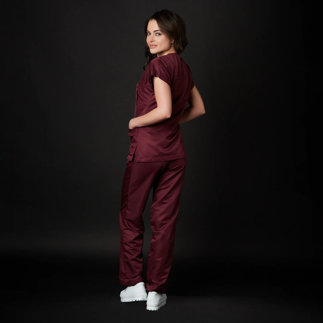 pijama dra quinn dama win antibacsafe para mujer en color rojo