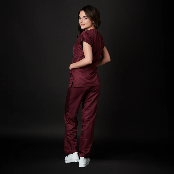 pijama dra quinn dama win antibacsafe para mujer en color rojo