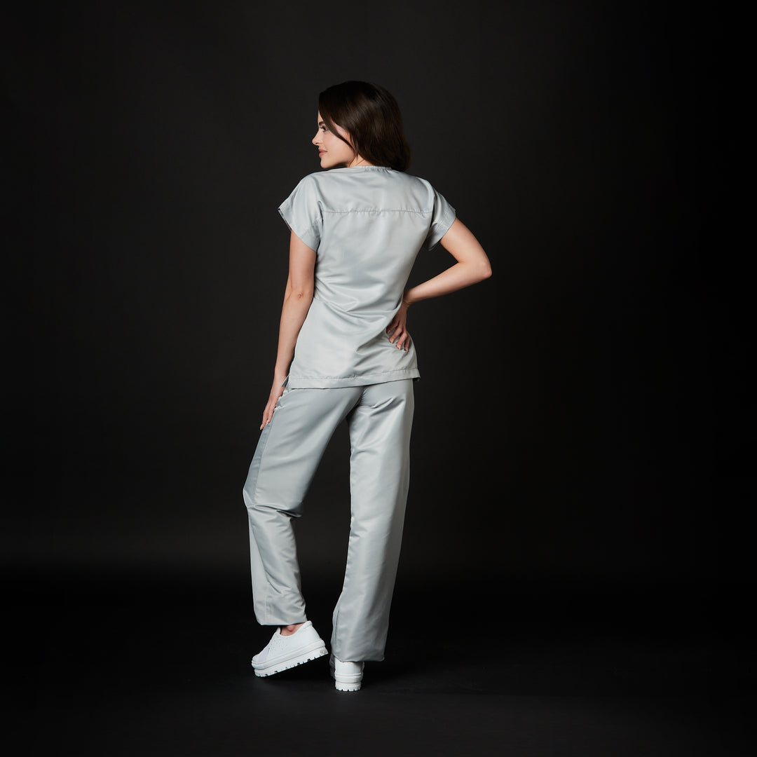 pijama dra quinn dama win antibacsafe para mujer en color gris