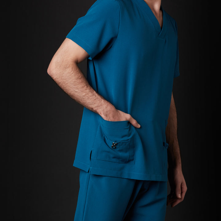 pijama performance caballero para hombre en color azul