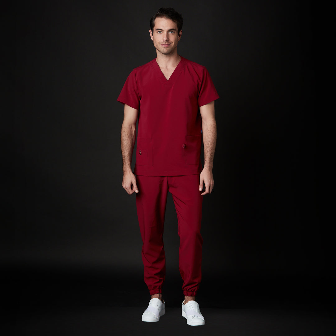pijama performance caballero para hombre en color rojo