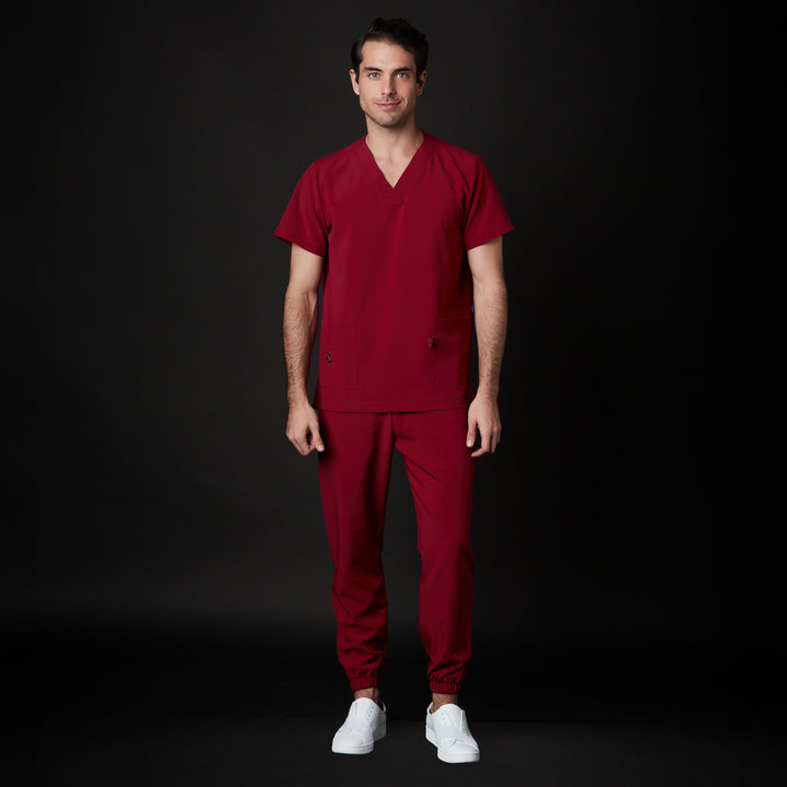 pijama performance caballero para hombre en color rojo