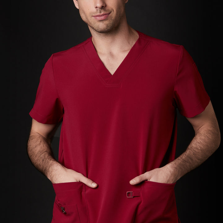 pijama performance caballero para hombre en color rojo