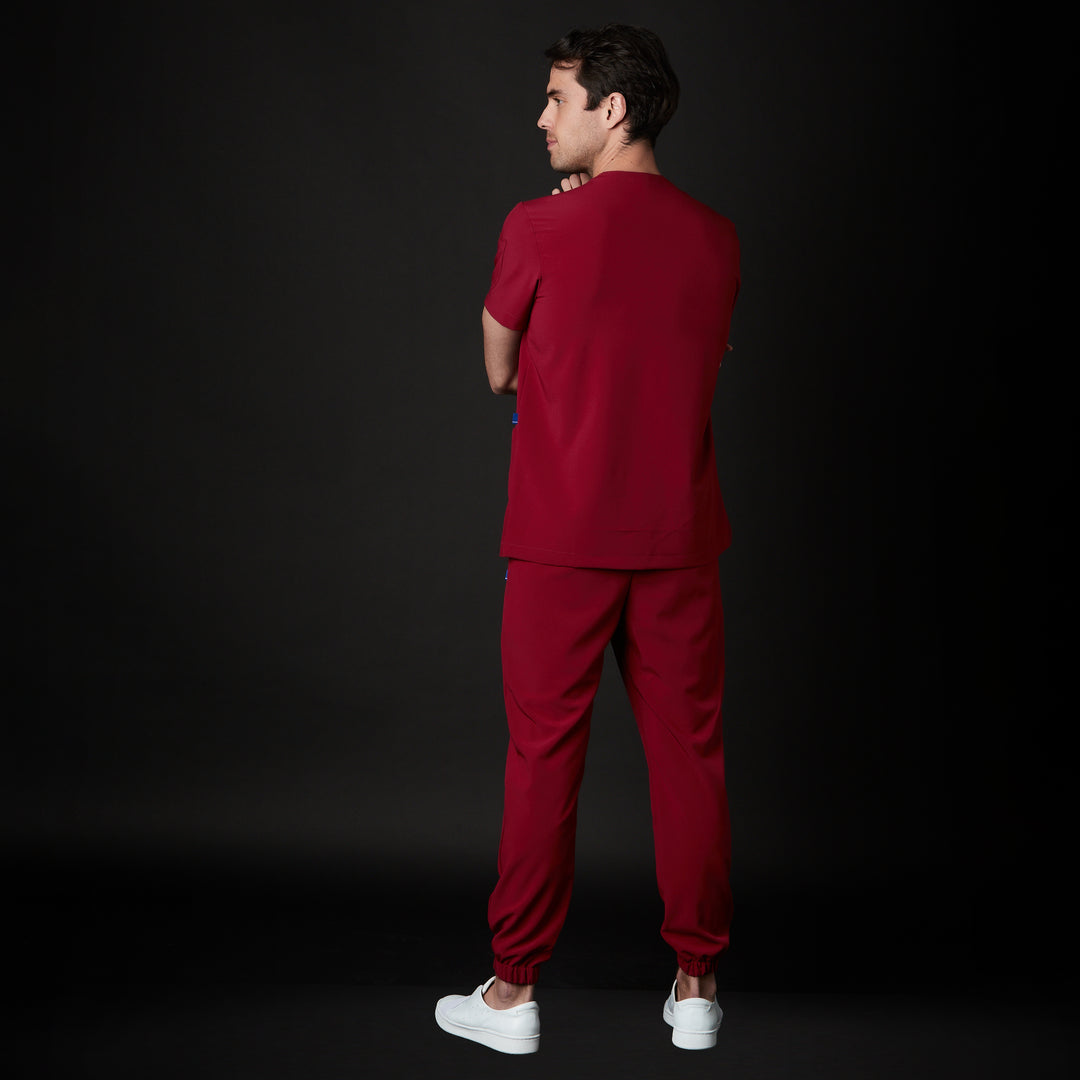 pijama performance caballero para hombre en color rojo