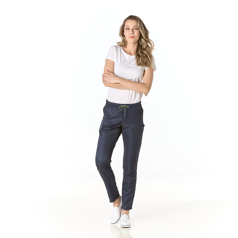 pantalon futura slim dama para mujer en color marino