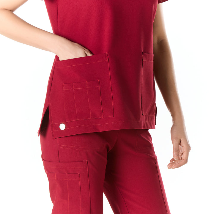 pijama catherine para mujer en color rojo