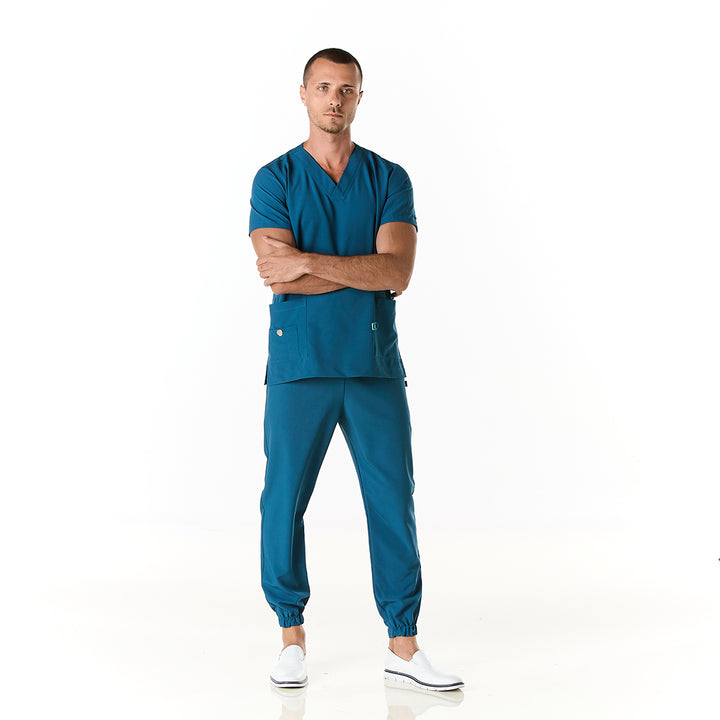 pijama performance caballero para hombre en color azul