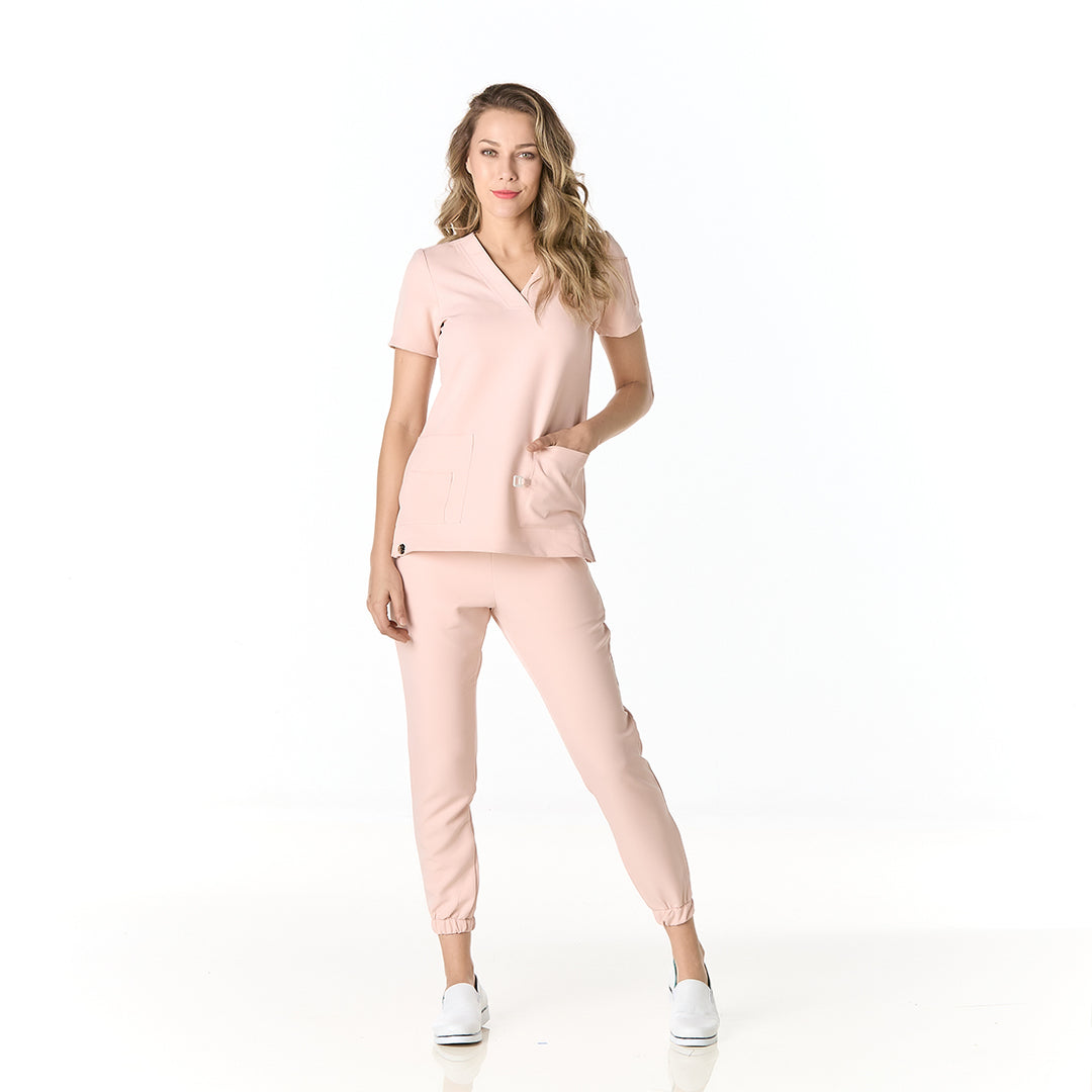 pijama performance dama para mujer en color rosa