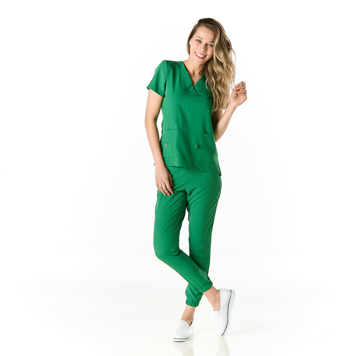 pijama performance dama para mujer en color verde