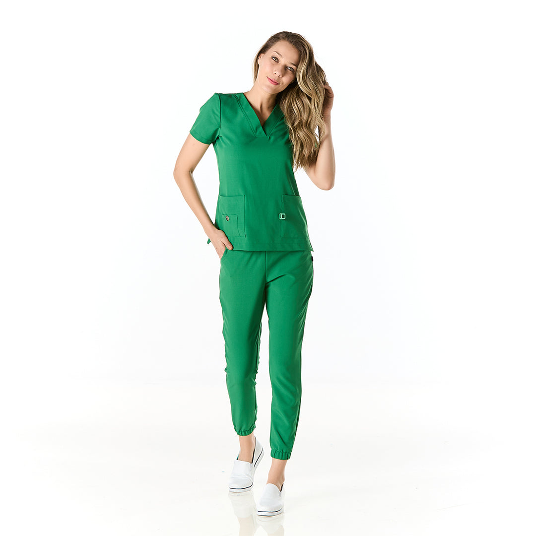 pijama performance dama para mujer en color verde